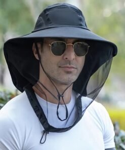 Breathable Sun and Mosquito Protection Wide Brim Hat