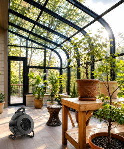 Electric Heater Fan for Greenhouse Grow Tent Workplace Fast Heating IPX4