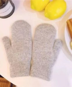 Cashmere Knit Mittens Winter for Women